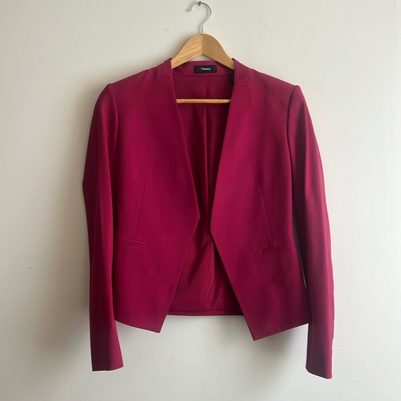 Theory | Jackets & Coats | Pink Theory Suit Jacket | Poshmark